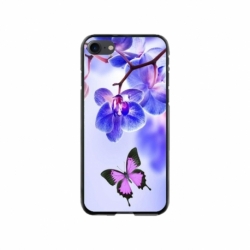 Husa personalizata tip carcasa HQPrint pentru Apple iPhone 7, model Butterfly 2, multicolor, S1D1M0029