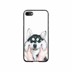Husa personalizata tip carcasa HQPrint pentru Apple iPhone 7, model Fluffy Dog, multicolor, S1D1M0033