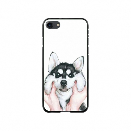 Husa personalizata tip carcasa HQPrint pentru Apple iPhone 7, model Fluffy Dog, multicolor, S1D1M0033