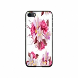 Husa personalizata tip carcasa HQPrint pentru Apple iPhone 7, model Flowers 4, multicolor, S1D1M0040