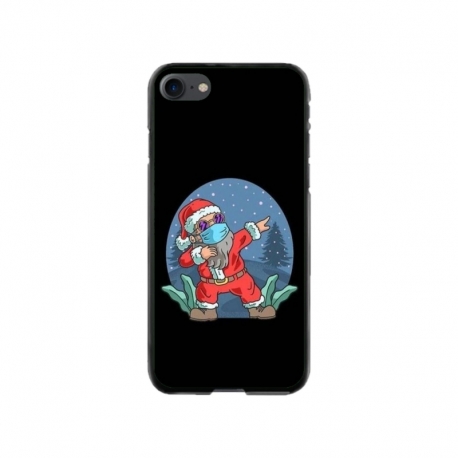 Husa personalizata tip carcasa HQPrint pentru Apple iPhone 7, model Covid Santa, multicolor, S1D1M0055