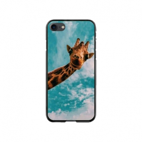 Husa personalizata tip carcasa HQPrint pentru Apple iPhone 7, model Giraffe 2, multicolor, S1D1M0096