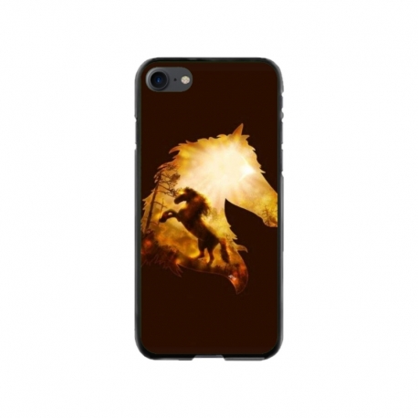 Husa personalizata tip carcasa HQPrint pentru Apple iPhone 7, model Horse 1, multicolor, S1D1M0098
