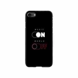 Husa personalizata tip carcasa HQPrint pentru Apple iPhone 7, model Phone On World Off, multicolor, S1D1M0131