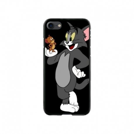 Husa personalizata tip carcasa HQPrint pentru Apple iPhone 7, model Tom and Jerry 2, multicolor, S1D1M0204