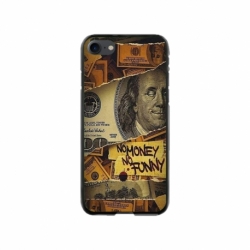 Husa personalizata tip carcasa HQPrint pentru Apple iPhone 7, model No Money No Funny, multicolor, S1D1M0262