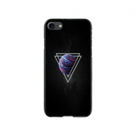 Husa personalizata tip carcasa HQPrint pentru Apple iPhone 7, model Triangle Planet, multicolor, S1D1M0278