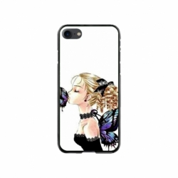 Husa personalizata tip carcasa HQPrint pentru Apple iPhone 7, model Butterfly Fairy, multicolor, S1D1M0294