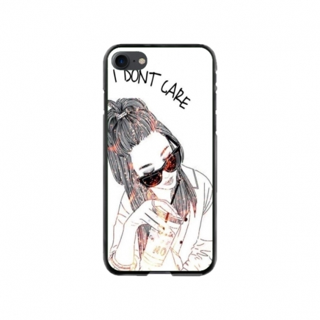 Husa personalizata tip carcasa HQPrint pentru Apple iPhone 7, model I dont care, multicolor, S1D1M0320
