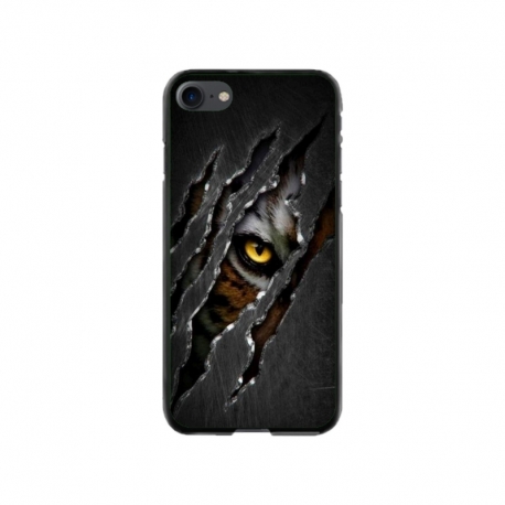 Husa personalizata tip carcasa HQPrint pentru Apple iPhone 7, model Hidden Tiger, multicolor, S1D1M0332
