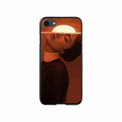 Husa personalizata tip carcasa HQPrint pentru Apple iPhone 7, model Sun Girl, multicolor, S1D1M0359