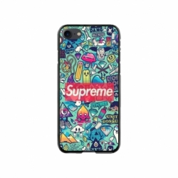 Husa personalizata tip carcasa HQPrint pentru Apple iPhone 7, model Supreme, multicolor, S1D1M0360