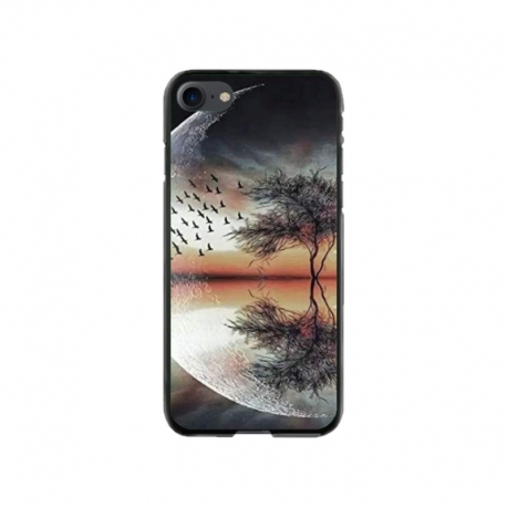 Husa personalizata tip carcasa HQPrint pentru Apple iPhone 7, model Time Flies 3, multicolor, S1D1M0366