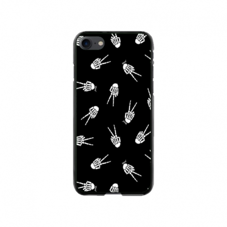 Husa personalizata tip carcasa HQPrint pentru Apple iPhone 7, model OK Skelly, multicolor, S1D1M0388