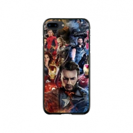 Husa personalizata tip carcasa HQPrint pentru Apple iPhone 8 Plus, model Avengers Endgame, multicolor, S1D1M0009