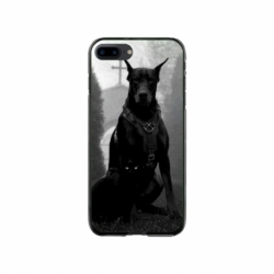 Husa personalizata tip carcasa HQPrint pentru Apple iPhone 8 Plus, model Doberman, multicolor, S1D1M0018