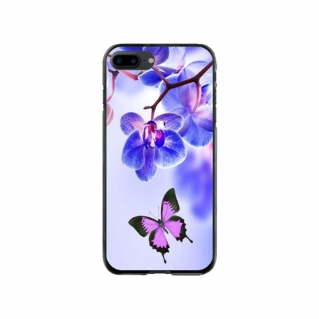 Husa personalizata tip carcasa HQPrint pentru Apple iPhone 8 Plus, model Butterfly 2, multicolor, S1D1M0029