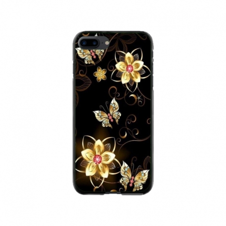 Husa personalizata tip carcasa HQPrint pentru Apple iPhone 8 Plus, model Butterfly 5, multicolor, S1D1M0042