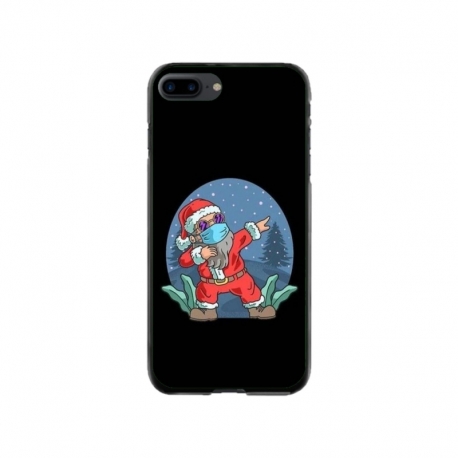 Husa personalizata tip carcasa HQPrint pentru Apple iPhone 8 Plus, model Covid Santa, multicolor, S1D1M0055