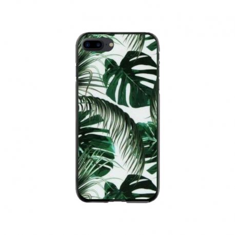 Husa personalizata tip carcasa HQPrint pentru Apple iPhone 8 Plus, model Leaf Design 3, multicolor, S1D1M0088