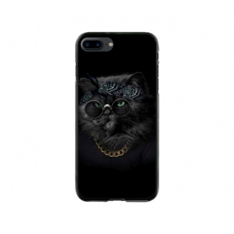 Husa personalizata tip carcasa HQPrint pentru Apple iPhone 8 Plus, model Black Cat 4, multicolor, S1D1M0097
