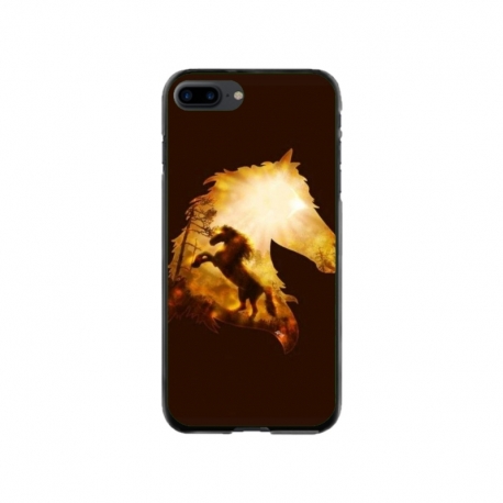 Husa personalizata tip carcasa HQPrint pentru Apple iPhone 8 Plus, model Horse 1, multicolor, S1D1M0098