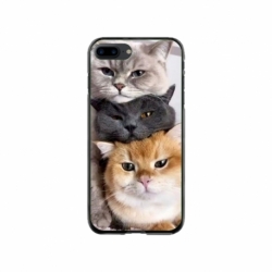 Husa personalizata tip carcasa HQPrint pentru Apple iPhone 8 Plus, model Cats, multicolor, S1D1M0116