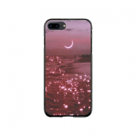 Husa personalizata tip carcasa HQPrint pentru Apple iPhone 8 Plus, model Pink Sky, multicolor, S1D1M0129