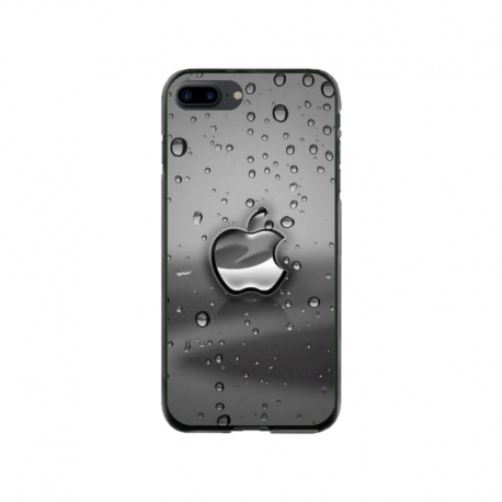 Husa personalizata tip carcasa HQPrint pentru Apple iPhone 8 Plus, model Rainy Apple logo, multicolor, S1D1M0148
