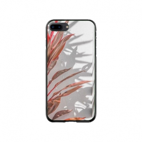 Husa personalizata tip carcasa HQPrint pentru Apple iPhone 8 Plus, model Leaf Design 4, multicolor, S1D1M0155