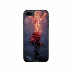 Husa personalizata tip carcasa HQPrint pentru Apple iPhone 8 Plus, model Fire Rose, multicolor, S1D1M0158