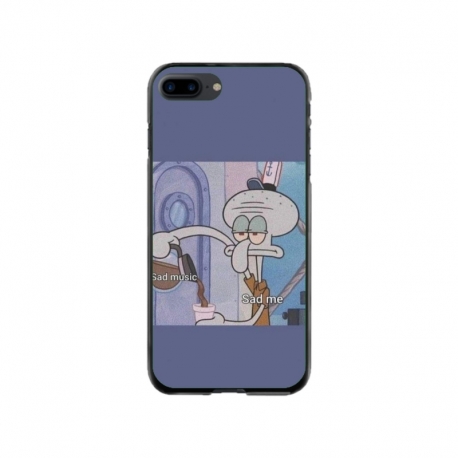Husa personalizata tip carcasa HQPrint pentru Apple iPhone 8 Plus, model Squidward 1, multicolor, S1D1M0161