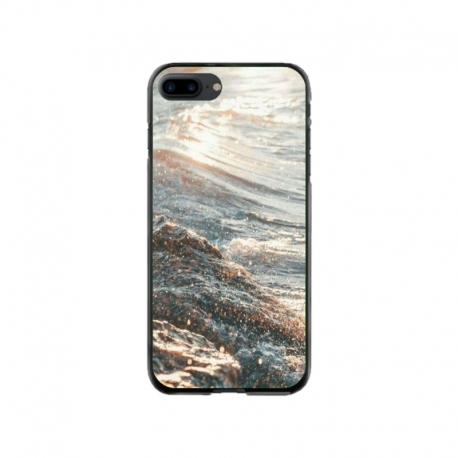 Husa personalizata tip carcasa HQPrint pentru Apple iPhone 8 Plus, model Ocean Water 1 , multicolor, S1D1M0200