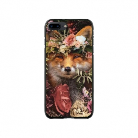 Husa personalizata tip carcasa HQPrint pentru Apple iPhone 8 Plus, model Fox, multicolor, S1D1M0213