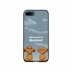 Husa personalizata tip carcasa HQPrint pentru Apple iPhone 8 Plus, model Why are you on my phone, multicolor, S1D1M0220