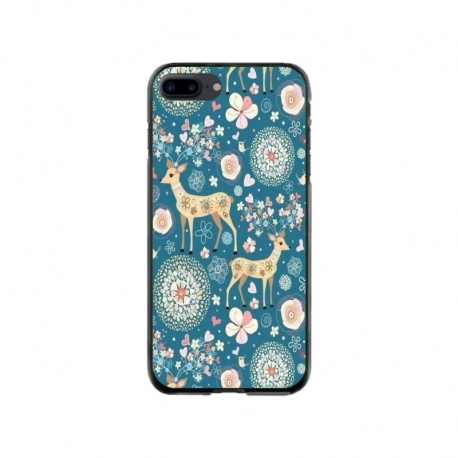Husa personalizata tip carcasa HQPrint pentru Apple iPhone 8 Plus, model Mandela 1, multicolor, S1D1M0254