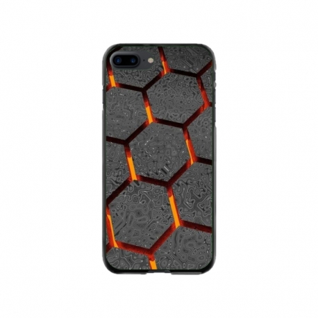 Husa personalizata tip carcasa HQPrint pentru Apple iPhone 8 Plus, model Lava Hex, multicolor, S1D1M0265