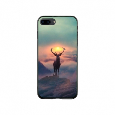 Husa personalizata tip carcasa HQPrint pentru Apple iPhone 8 Plus, model Antlers, multicolor, S1D1M0303
