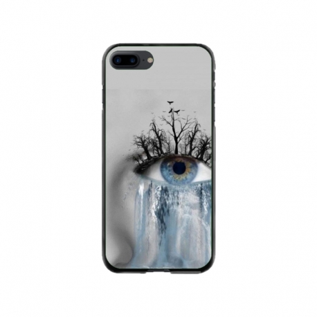Husa personalizata tip carcasa HQPrint pentru Apple iPhone 8 Plus, model Teary Eye, multicolor, S1D1M0307