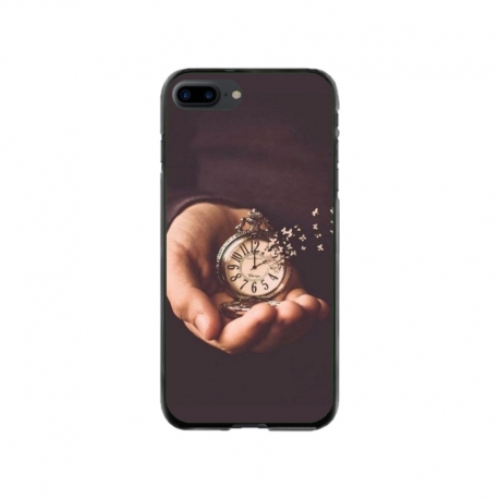 Husa personalizata tip carcasa HQPrint pentru Apple iPhone 8 Plus, model Time Flies 1, multicolor, S1D1M0364