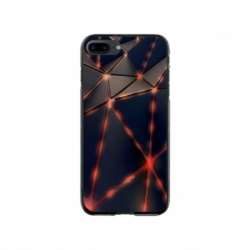 Husa personalizata tip carcasa HQPrint pentru Apple iPhone 8 Plus, model Lava Triangles, multicolor, S1D1M0367