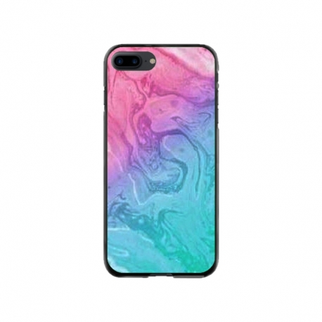 Husa personalizata tip carcasa HQPrint pentru Apple iPhone 8 Plus, model Colorful Mess, multicolor, S1D1M0374