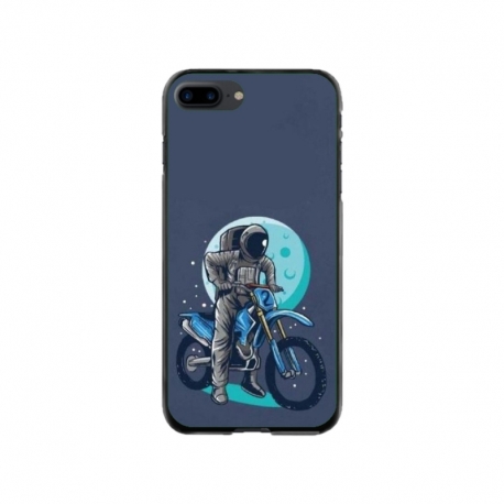 Husa personalizata tip carcasa HQPrint pentru Apple iPhone 8 Plus, model Biker Astronaout, multicolor, S1D1M0375