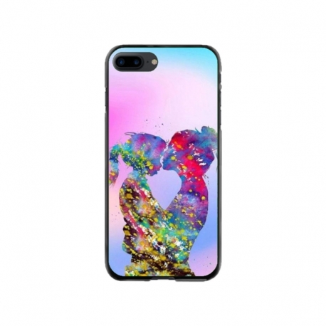 Husa personalizata tip carcasa HQPrint pentru Apple iPhone 8 Plus, model Colorful Love, multicolor, S1D1M0376