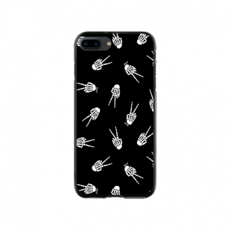 Husa personalizata tip carcasa HQPrint pentru Apple iPhone 8 Plus, model OK Skelly, multicolor, S1D1M0388
