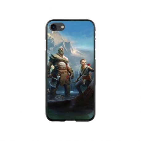 Husa personalizata tip carcasa HQPrint pentru Apple iPhone 8, model God of War 1, multicolor, S1D1M0008