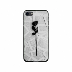 Husa personalizata tip carcasa HQPrint pentru Apple iPhone 8, model Black Rose, multicolor, S1D1M0021