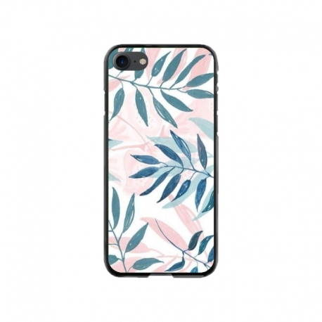Husa personalizata tip carcasa HQPrint pentru Apple iPhone 8, model Leaf Design 1, multicolor, S1D1M0044