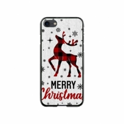 Husa personalizata tip carcasa HQPrint pentru Apple iPhone 8, model Merry Christmas Reindeer 1, multicolor, S1D1M0049