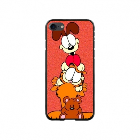 Husa personalizata tip carcasa HQPrint pentru Apple iPhone 8, model Garfield, multicolor, S1D1M0085